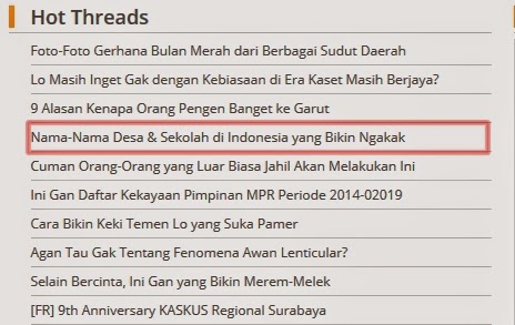 Ngakak, 8 Nama-Nama Desa &amp; Sekolah Lucu Di Indonesia 