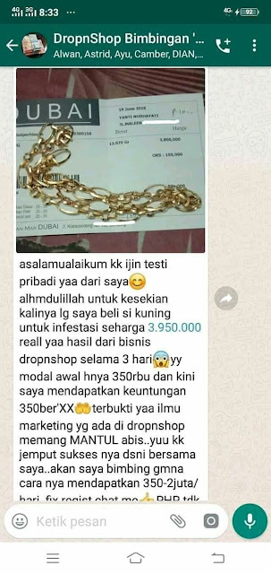 Bisnis Reseller DropnShop Ada Ratusan Testimoni Member-Member Dapat Puluhan Juta