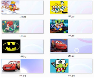 Stiker label nama anak