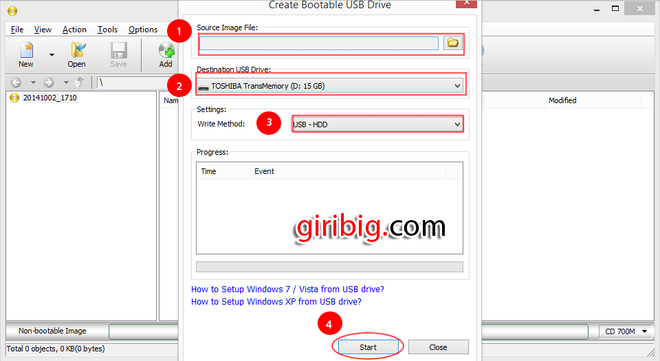 Cara Burning Windows ke Flashdisk dengan PowerISO