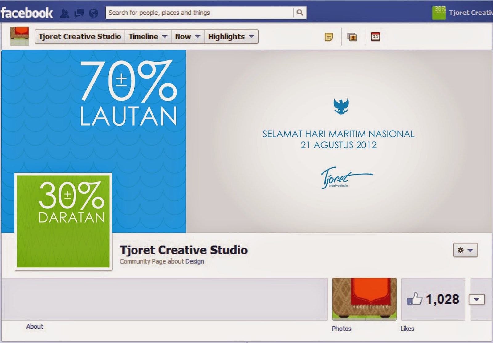 Cover Facebook Tjoret Creative Studio