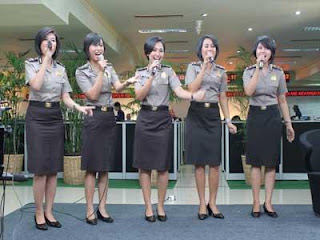 Diva Bharanita Girl Band Para Polwan Cantik