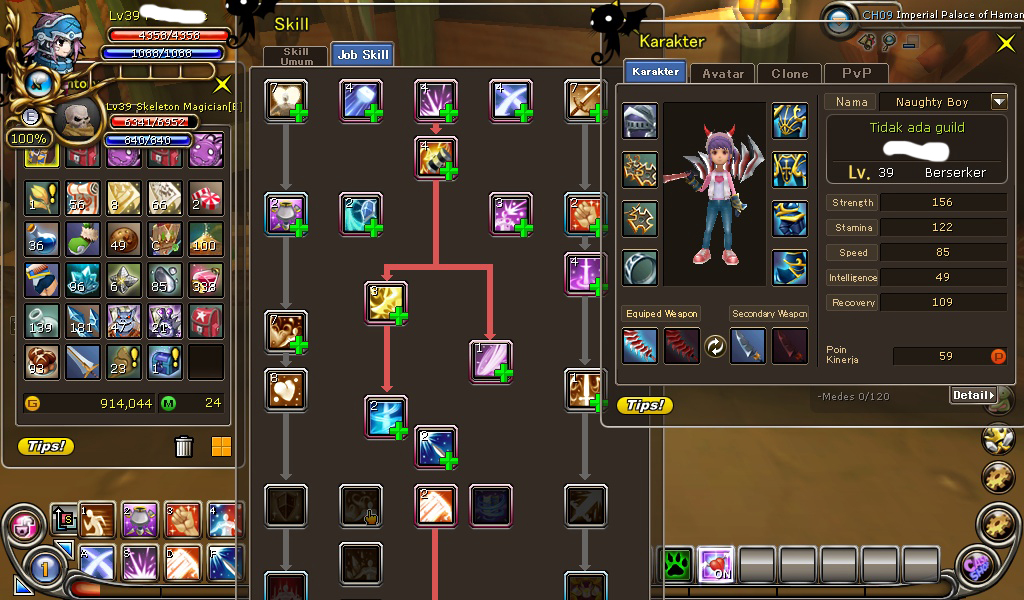 Jual cepat Char heva Berseker lv 37 on going