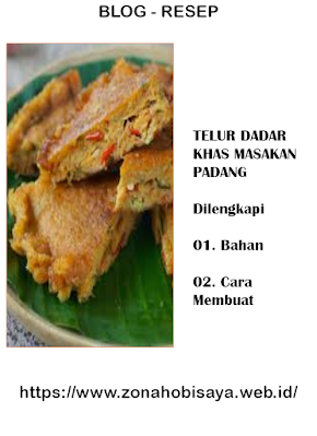 Mudah !!! Cara Membuat Telur Dadar Tebal Khas Masakan Padang
