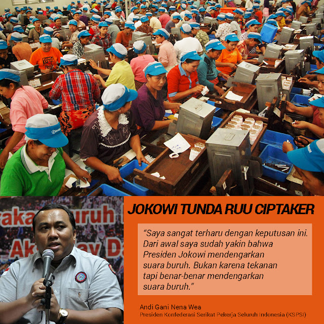 Jokowi Tunda Pembahasan RUU Ciptaker, Bukti Presiden Dengarkan Suara Buruh