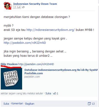 Komunitas Sok Hacker Terlalu Banyak Omong BKHT ( BIANG KEROK HOMO TEAM ) !!