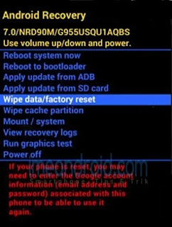 Hard reset Samsung Galaxy A10