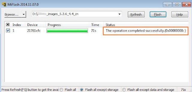 Cara flashing MI5 via MI Flash tested work rom global