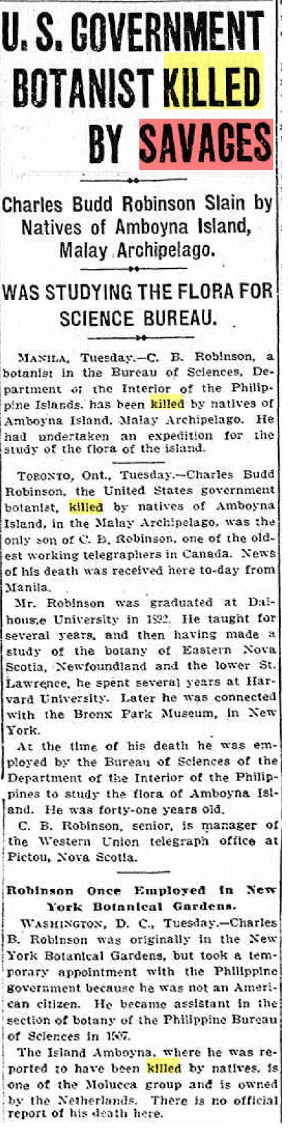Tragedi Salah Paham Bahasa, 1913: Doktor Botani Terbunuh Di Ambon