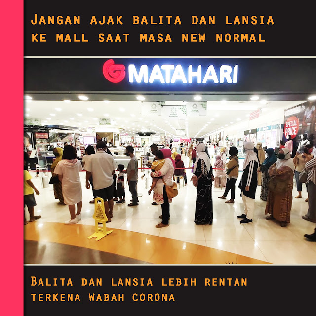 Jangan Ajak Balita dan Lansia ke Mall Saat New Normal