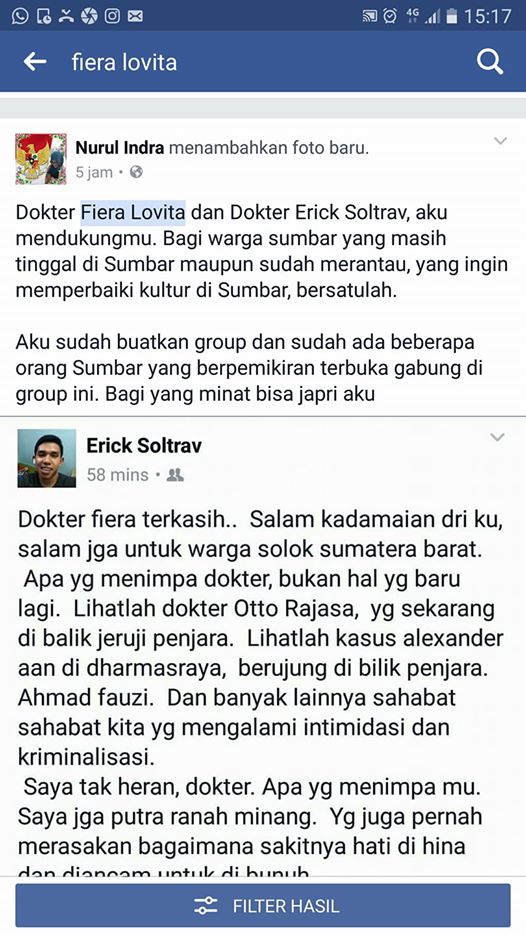 Fiera Lovita: 'Saya tidak aman di Solok, saya minta perlindungan polisi'