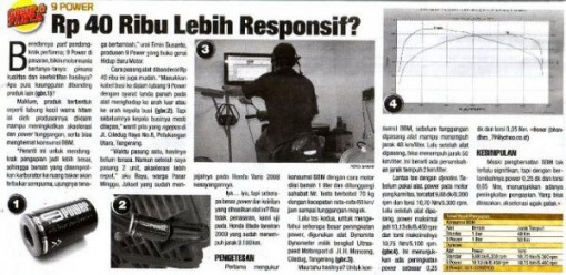 9POWER - Memaksimalkan Akselerasi, Power dan Speed