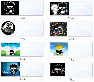 Stiker label nama anak