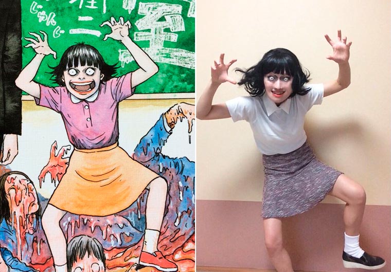 Serem Banget ! Ketika Seorang Cewek Merubah Dirinya Menjadi Tokoh Komik Horor
