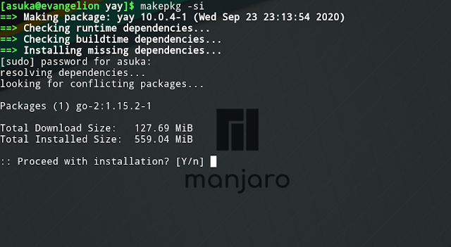 Mengatasi &quot;Cannot find the fakeroot binary&quot; di Manjaro dan Arch Linux 