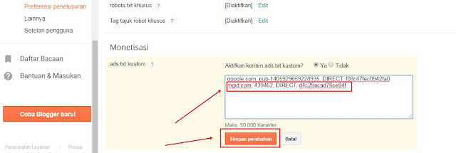 Panduan Menggabungkan Iklan Adsense dan Mgid 