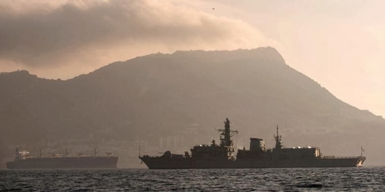 Inggris Protes Kapal Perang Spanyol Masuk Gibraltar