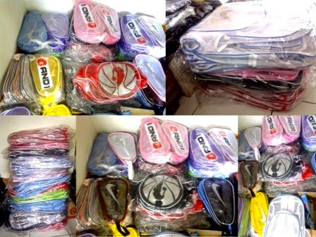 Tas sepatu basket transparan nike AND1 unik