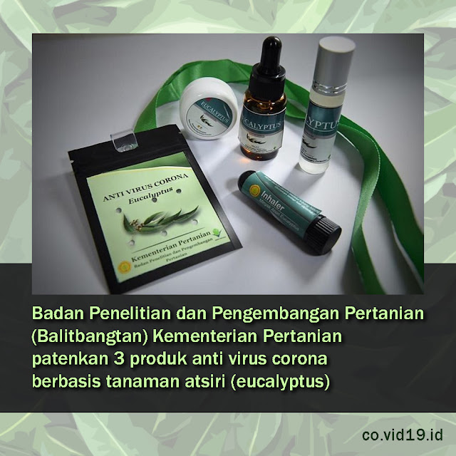 Balitbangtan Kementerian Pertanian Patenkan 3 Produk Anti Virus Corona