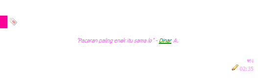 Cerita singkat Perjalanan Cinta Dinar dan Alm.Nadya 