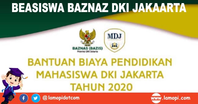 Beasiswa Baznas Bazis Jakarta Untuk Mahasiswa D3 dan S1