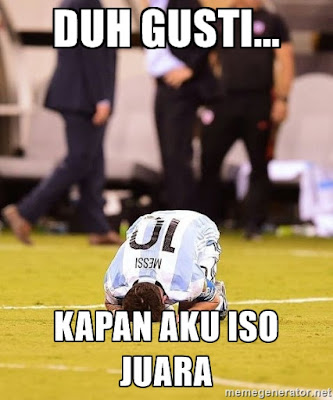 Meme Sindiran Untuk Messi gan.....