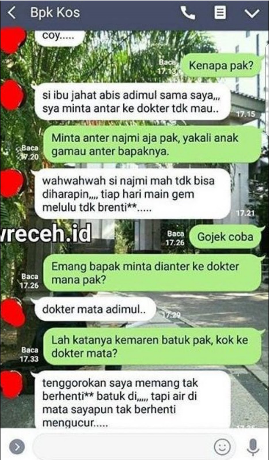 10 Chat lucu bapak kos ini bikin nggak bisa berhenti ngakak