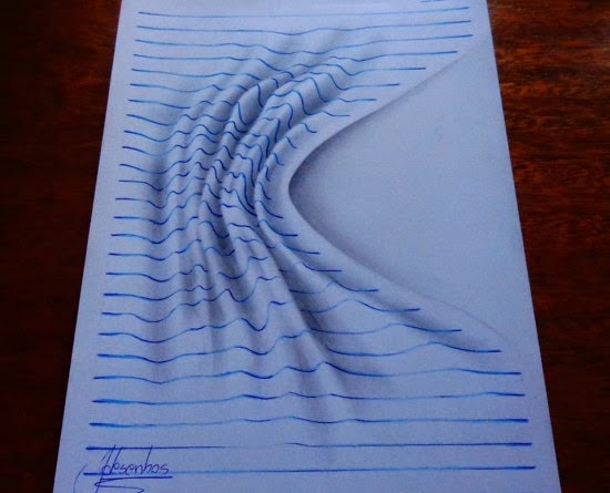 Keren Gan !! Remaja 15 Tahun Ini Bisa Gambar Ilusi 3D Keren Di Sebuah Kertas