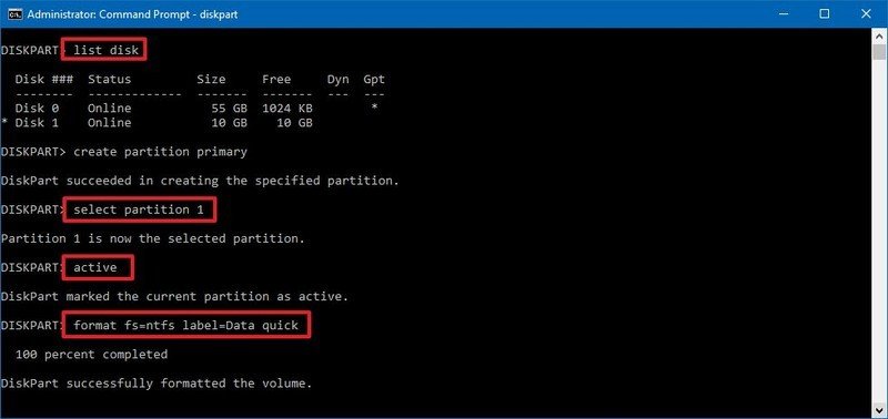 Cara menggunakan DiskPart tidak berfungsi di Windows 10