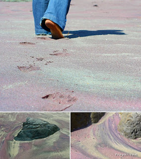 Pantai Unik Dengan Pasir Berwarna-warni !! (+pic)