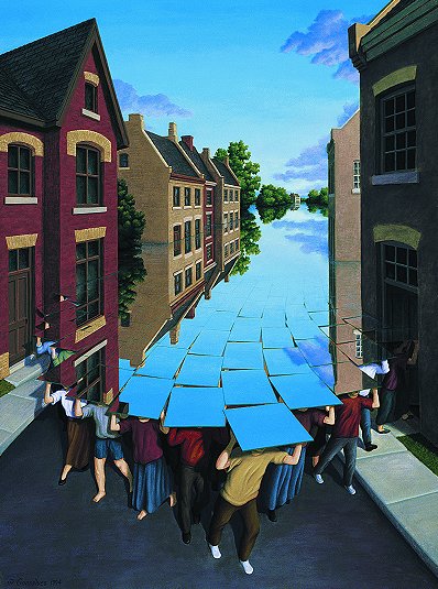 Lukisan Illusi Optic Karya Rob Gonsalves