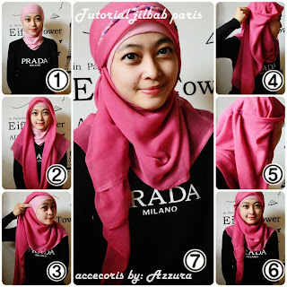 Cara Memakai Jilbab Paris Cantik Terbaru 2014