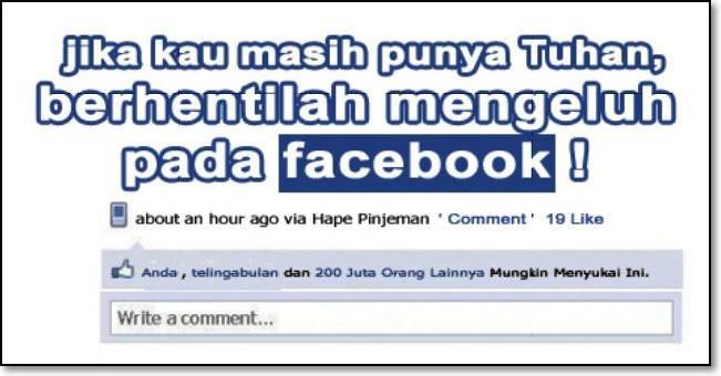 Inilah 6 Hal Menjengkelkan Sering Dilakukan Facebooker Indonesia