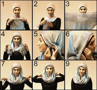 Cara Memakai Jilbab Paris Cantik Terbaru 2014
