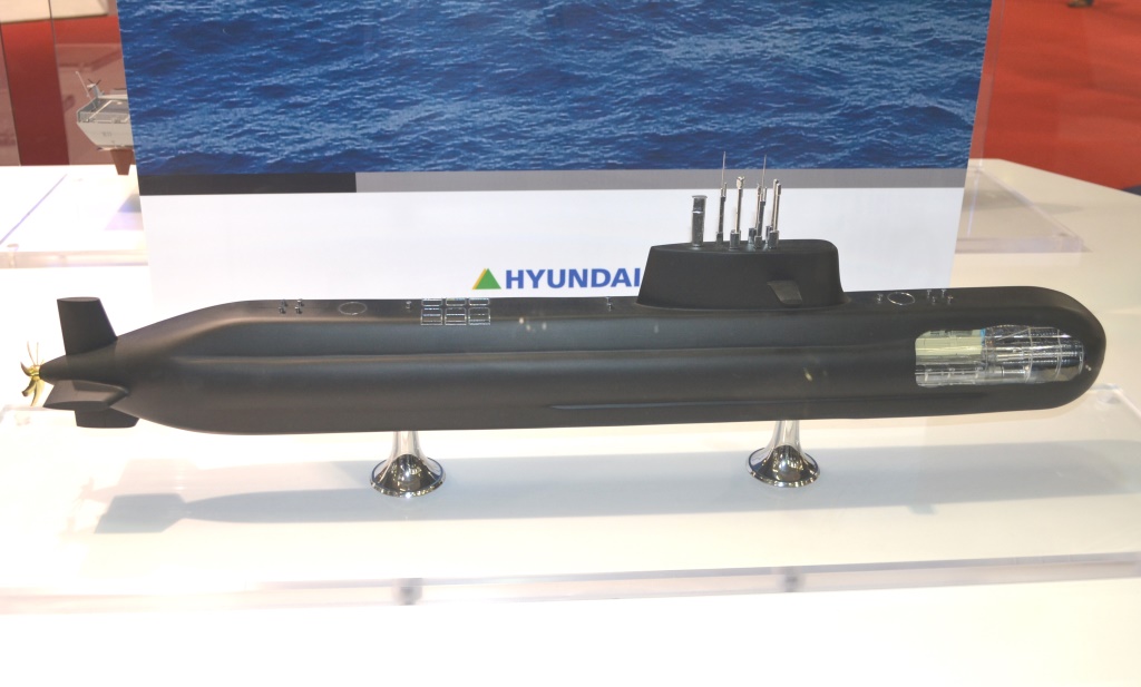 Hyundai Menawarkan Kapal Selam HDS-500RTN Kepada Thailand