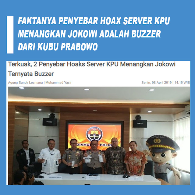 Terkuak, 2 Penyebar Hoaks Server KPU Menangkan Jokowi Ternyata Buzzer