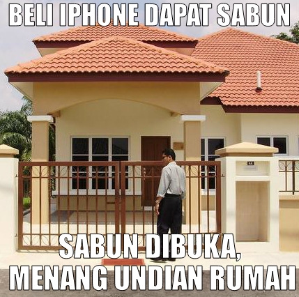Kumpulan MEME Beli iPhone dapat Sabun Lazadut &#91;cendol inside&#93;