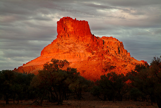Butiran pasir merah Simpson Desert, Australia