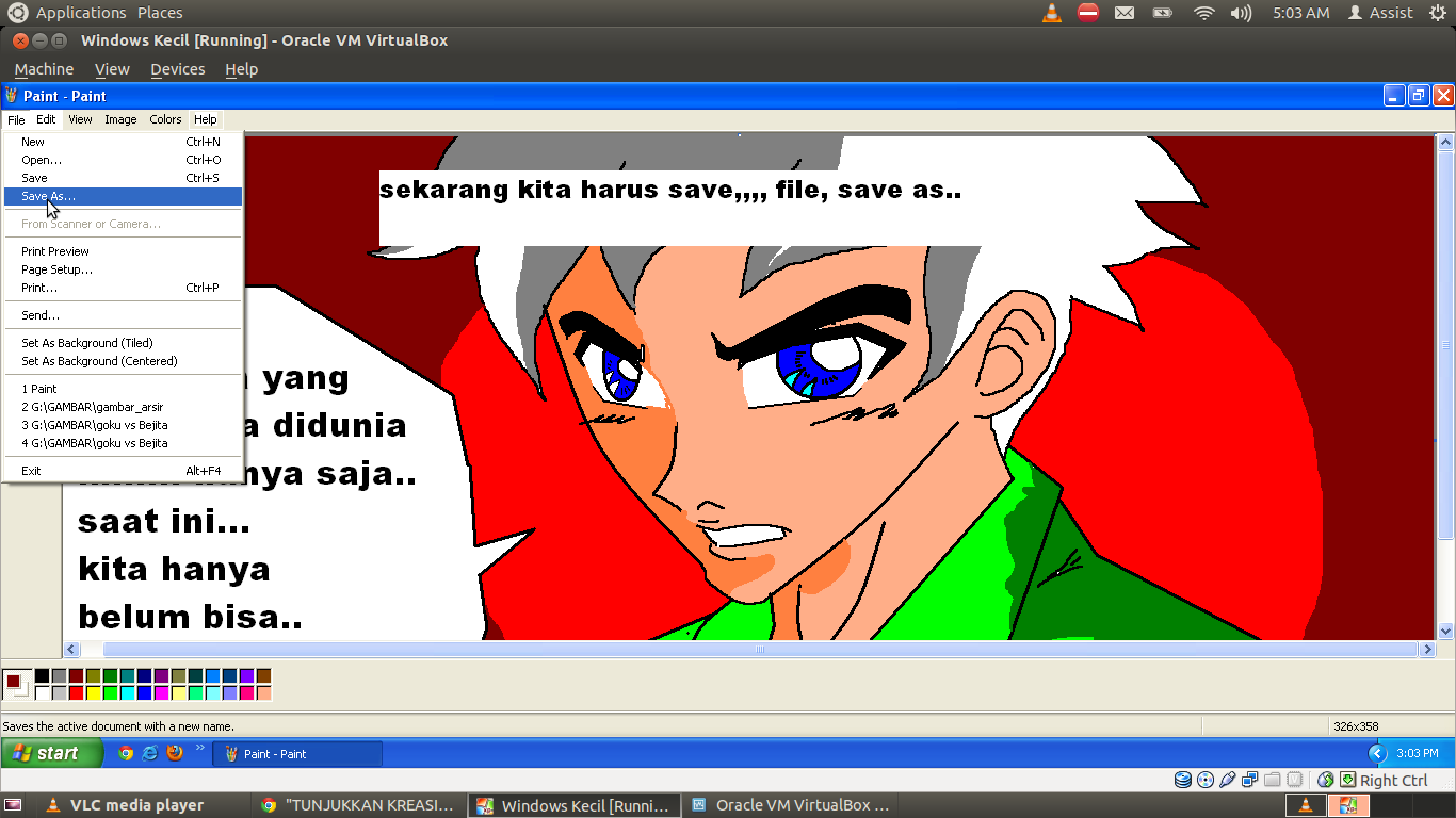 Ane Ajarin nih &quot;Membuat Karacter Sendiri &amp; Kata Mutiara&quot; by ms.Paint 