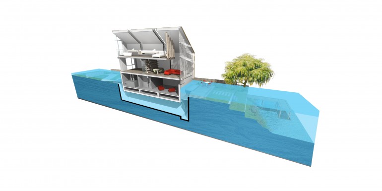 Rumah Amfibi: cocok untuk kawasan banjir