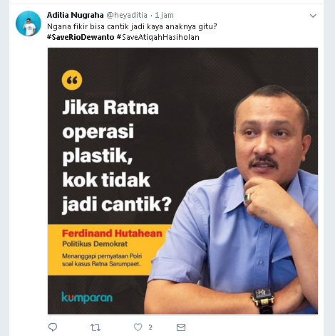 Dari Kasus Ratna Sarumpaet Tiba-Tiba Muncul #SaveRioDewanto, Kok Bisa?