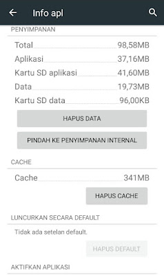 Begini gan trik menghemat memori penyimpanan internal android