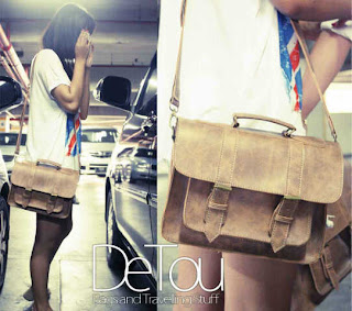 Vintage Postman Leather Bag dari Detou (Like New)