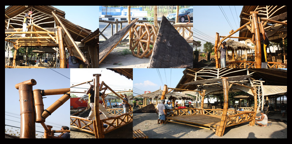 Gazebo/Saung/Gubuk, Rumah dan Perabot Bambu Murah Meriah dan siap kirim...!!!