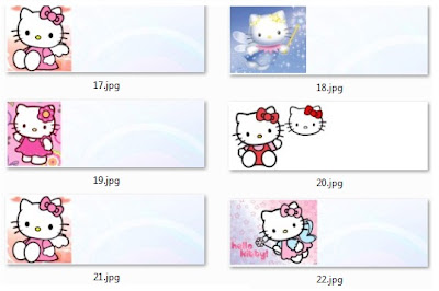 Stiker label nama anak