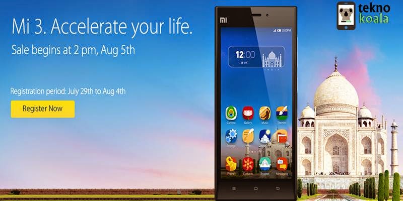Di India, Xiaomi Mi3 terjual Habis dalam waktu 5 detik saja!