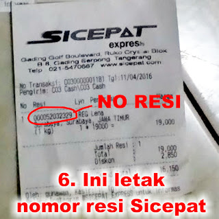 Cara Mengetahui Nomor Resi Pengiriman Ada dimana