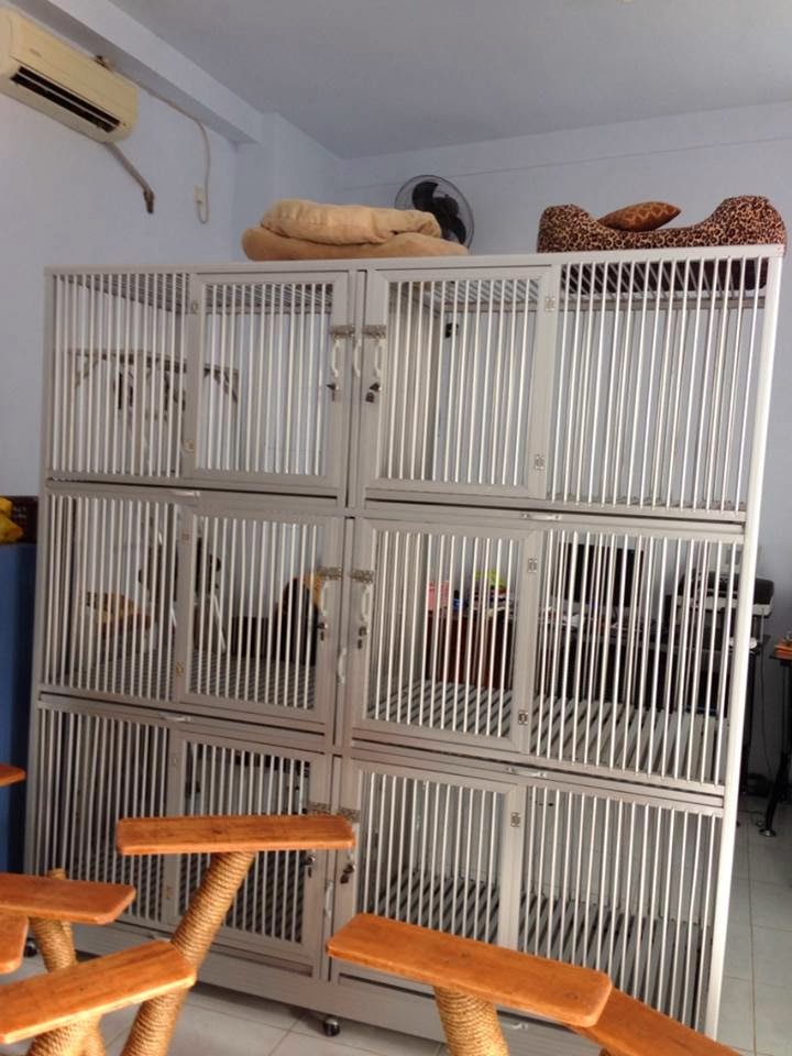 jual kandang kucing aluminium second 6 pintu masih spt baru