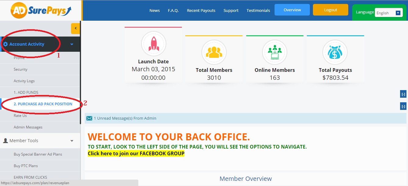 Investasi di Program RevShare Adsurepays