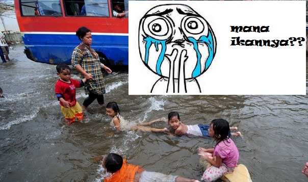 10 Aktifitas Yang Bikin Happy Saat Banjir Melanda Bray!